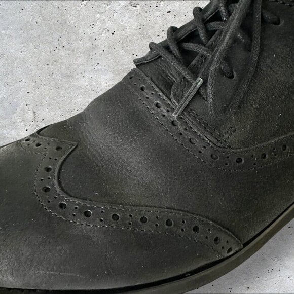 Men's Aetrex Dalton Wing Tip Oxford Shoes in Black - Size 12.5 - Picture 7 of 14